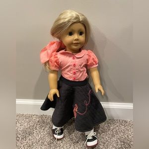 American Girl-MaryEllen poodle skirt outfit